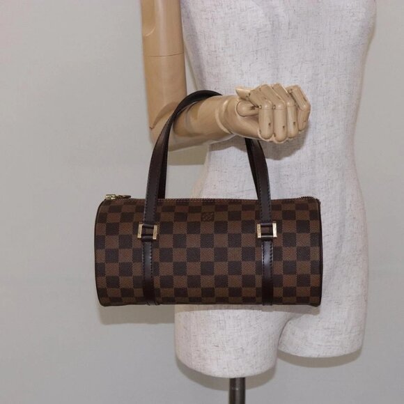 LOUIS VUITTON Damier Ebene Papillon 26 Hand Bag M51304 LV Auth BA4070V - Picture 15 of 16